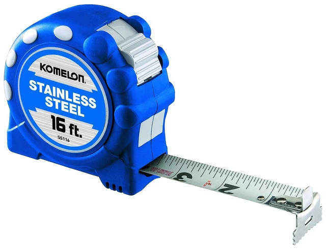Main image of Stainless Steel Tape Measure, 1 Inx16 ft