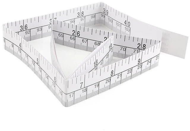 Alt view image 2 of 7 - Pack of 100pcs 1m 40" Paper Tape Measure, Wound Measuring Rulers | Measuring Babies Head, Disposable