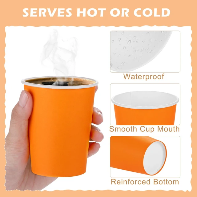 Alt view image 3 of 7 - 60 Pieces 9 Ounce Disposable Paper Cups Rainbow Party Cups Drinking Cups for Party, DIY and Holiday, 6 Colors