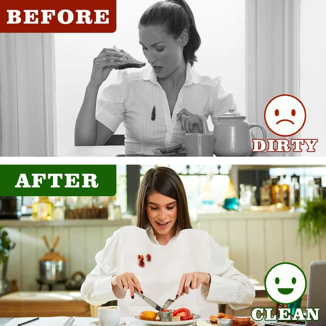 Alt view image 6 of 7 - 50 Pack Plastic Aprons Disposable Adults, Lobster Adult Bibs for Eating, Oil-Proof Adult Bibs for Women, Men