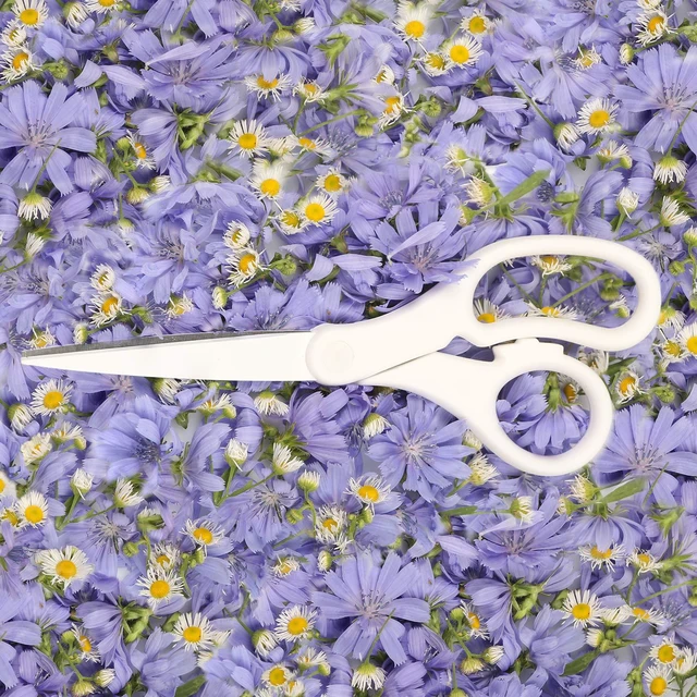 Alt view image 6 of 6 - Multi-Purpose Precision Scissors - 8 Inch - White - Ergonomic Handle & Stainless Steel Blades - Sold Individually