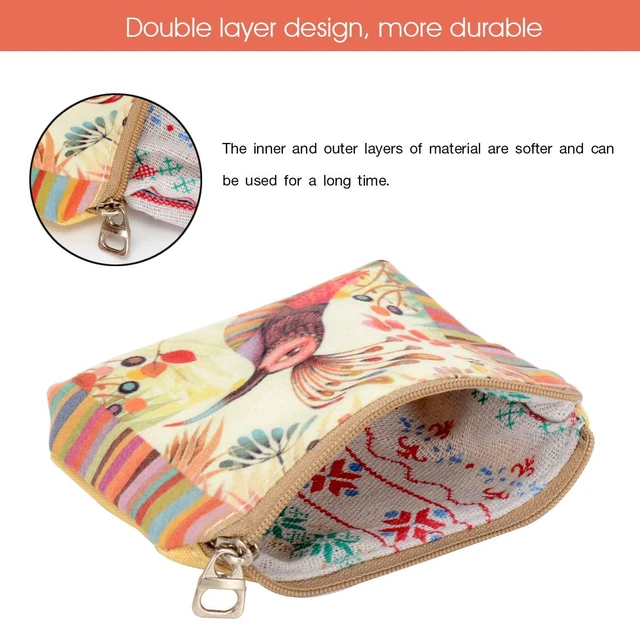 Alt view image 4 of 7 - Women and Girls Cute Fashion Coin Purse Wallet Bag Change Pouch Key Holder (Color Bird)