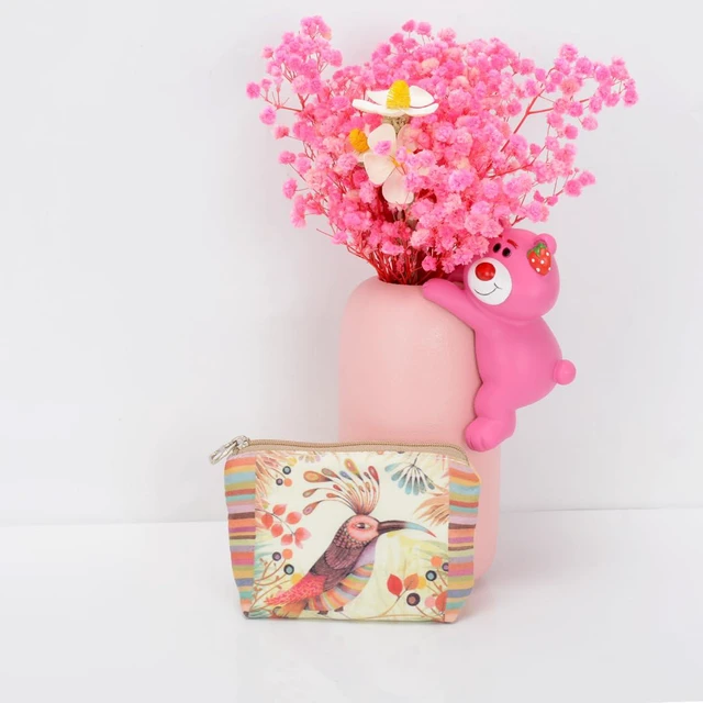 Alt view image 6 of 7 - Women and Girls Cute Fashion Coin Purse Wallet Bag Change Pouch Key Holder (Color Bird)