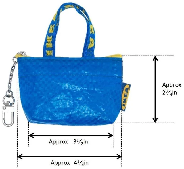 Alt view image 5 of 5 - Key & Coin Purse KNOLIG Bag Small Blue with One Zipper Bag (2 set)