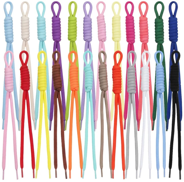 Main image of 24 Pcs Paracord Keychain Colorful Rope Keychain Bag Braided Cord | Charms for Purse Handmade Braided Lanyard Knot for Keyring Backpack Handbag Decoration Accessories(24 Colors)