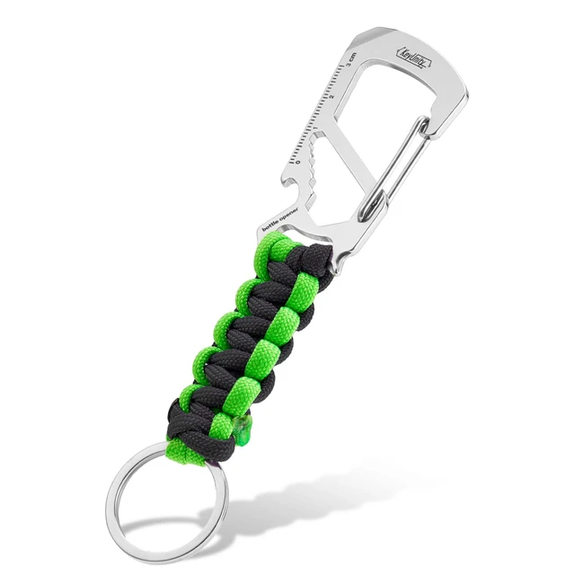 Main image of KC00 Paracord Keychain Carabiner Clip Multitool for Outdoor Carry | 550 Parachute Cord Design, Lightweight Utility Gear, Backpack Accessory, Everyday Carry