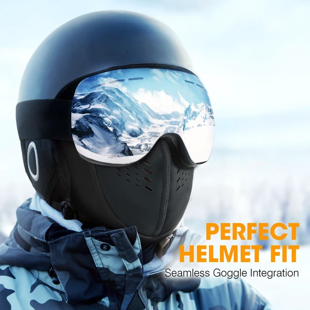Alt view image 6 of 7 - Winter Balaclava Ski Mask Men Warm for Cold Weather Ski Motorcycle | Vented Neoprene Face Panel, Movable & Breathable, Anti-Fog Thermal Warmth, Snowboard Snowmobile Cycling Outdoor Work