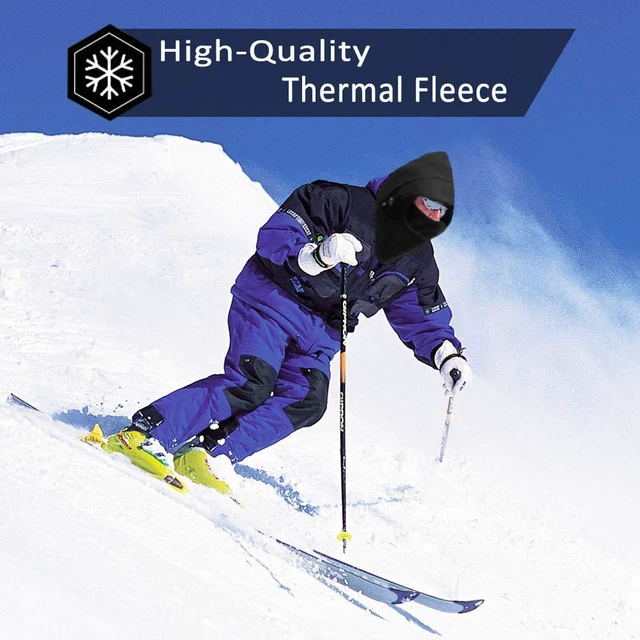 Alt view image 4 of 7 - Balaclava Ski Mask 2 Pcs, Windproof Warm Winter Mask for Men & Women | Full Coverage, Adjustable Fit, Soft Fleece Comfort for Skiing, Snowboarding, Hiking & All Cold Weather Outdoor Sports