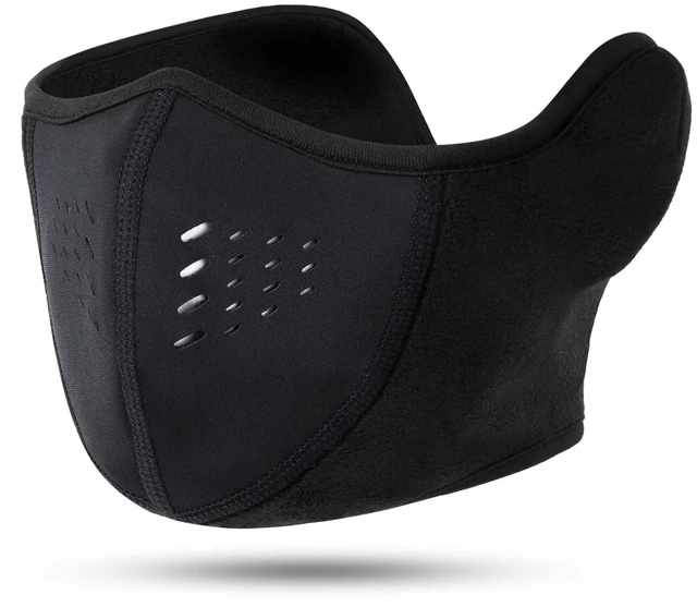 Main image of Breathable Half Face Mask for Men Women Warm Thermal Balaclava | Windproof Skiing Snowboarding Motorcycle Cycling Hiking Winter Cold Weather Outdoor Sports