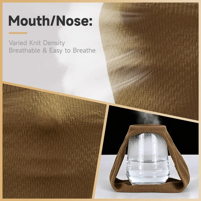 Alt view image 5 of 6 - Thin Ear Loop Neck Gaiter, Lightweight Breathable Outdoor Face Mask | Ear loop anti-slip design, Windproof, Versatile for running, cycling, hiking, fishing, commute & cosplay