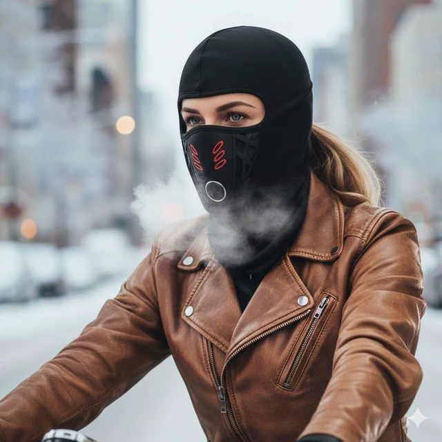Alt view image 4 of 7 - Balaclava Ski Face Mask, Winter Windproof Warm Mask 3D Design Breathable Bandana,Windproof Thermal in Cold Weather for Motorcycle