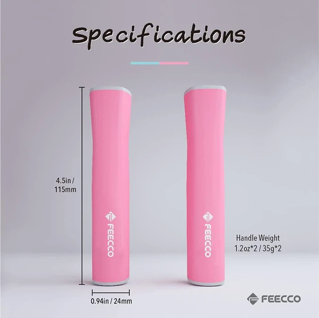 Alt view image 7 of 7 - Jump Rope for Kids, Pink & Blue Rope with Ball Bearings and Robust Handles