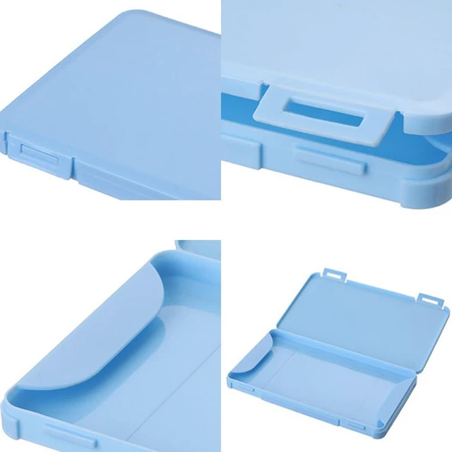 Alt view image 5 of 7 - 3 Pack Disposable Face Masks Case Hard Plastic Face Mask Box Organizer Protector Keeper Storage Bag Holder for Disposable 3 Ply Earloop Face Masks Breathable Mouth Cover 3 Layer Filter