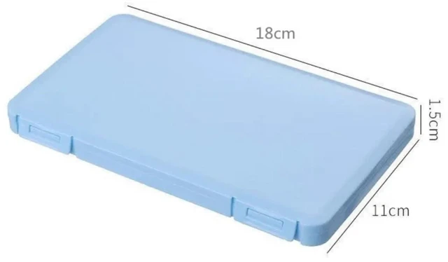 Alt view image 6 of 7 - Eyelash Storage Case,Masks Organizer, False Eyelashes Storage Box Portable,Face Masks Plastic Case Storage Box (Pink)