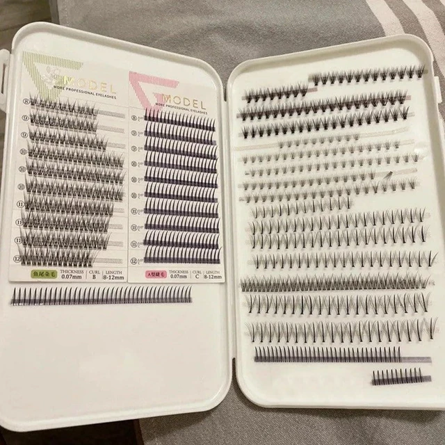 Alt view image 7 of 7 - Eyelash Storage Case,Masks Organizer, False Eyelashes Storage Box Portable,Face Masks Plastic Case Storage Box (Pink)