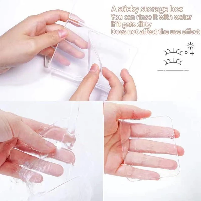 Alt view image 7 of 7 - false eyelash adhesive storage box. Portable dust-proof transparent false eyelash storage tool. Suitable for traveling with you. And daily storage of false eyelashes.