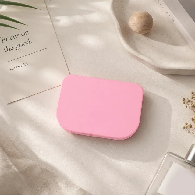 Alt view image 7 of 7 - 3-Layer Eyelash Storage Case with Mirror, Portable Pink Lash Organizer | Makeup Storage Box Empty Travel Cases Cosmetic Organizer Box Fake Eyelash Container Lash Packaging Pink