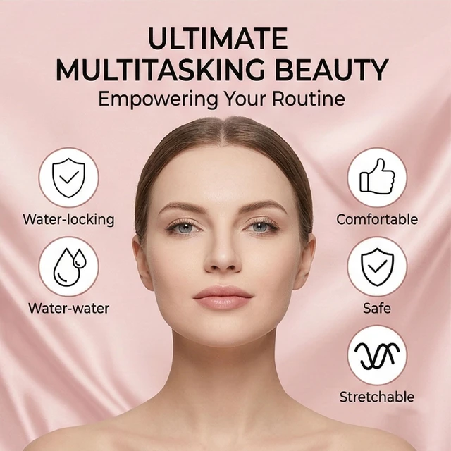 Alt view image 2 of 3 - 5 Pack Reusable Silicone Face Mask Cover for Sheet Masks with Portable Storage Box, White 3D Facial Mask Holder to Prevent Evaporation, Soft Ear-Hook Loops Skin Care Tool for Women & Men