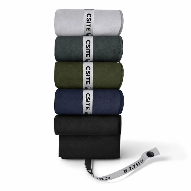Main image of Microfiber Gym Towels 5 Pack - Quick Dry & Highly Absorbent, Odor-Free, Soft & Compact Sweat Towel for Workout, Yoga, Running, Tennis, Camping, Men & Women
