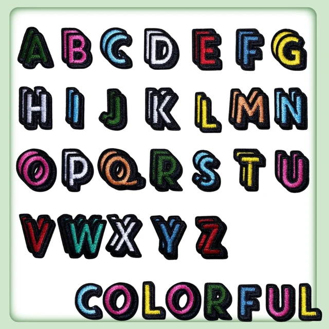 Alt view image 7 of 7 - 0.7" Iron on Letters Patches for Clothing, Hats, Tote Bags, Colorful | Mini Letters Patches for Clothes, Backpacks, Strong Adhesive, Easy Iron, Washable & Sewable 130 Pcs