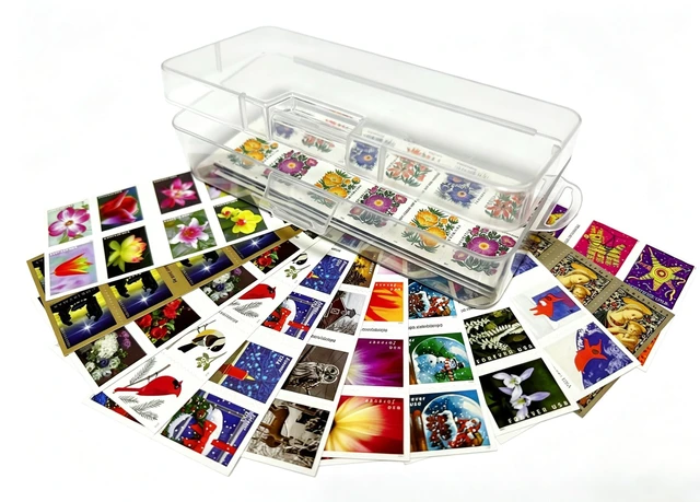 Alt view image 2 of 7 - Rectangle Sheet Stamp Storage Case (No Stamps Included)