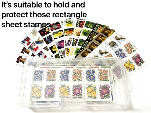 Alt view image 3 of 7 - Rectangle Sheet Stamp Storage Case (No Stamps Included)