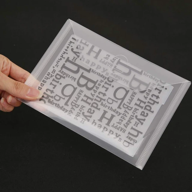 Alt view image 7 of 7 - Large Stamp & Die Storage Pockets Resealable Clear Plastic Seal Bags Storage Case for Cutting Dies Stencil Album Stamp Crafts for DIY Scrapbooking Paper Card Craft Cutting Dies for Card Making