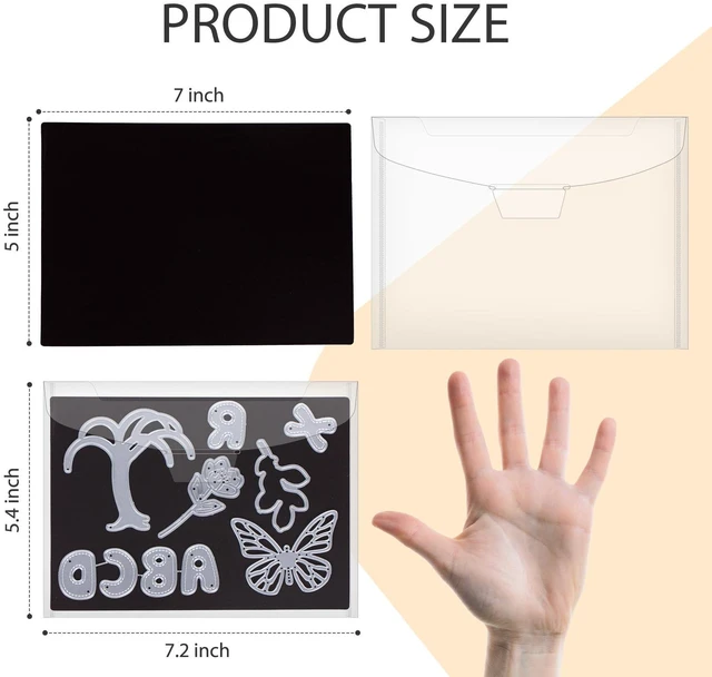 Alt view image 6 of 7 - 24 Pcs Magnetic Sheets for Die Storage Stamp and Die Storage Pockets Die Cut Storage for Card Making (12 Pcs Sheets+ 12 Pcs Bags, 0.8 mm Thickness