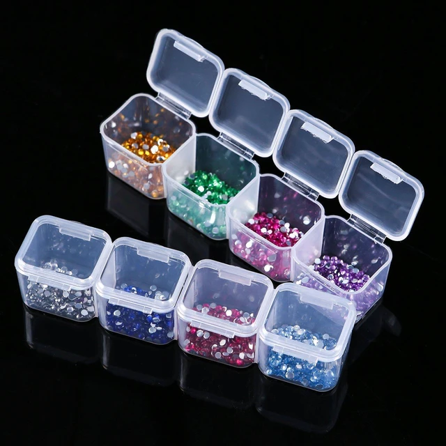 Alt view image 3 of 7 - Diamond Painting Storage Containers, 2pcs 28 Grids Clear Diamond Painting Accessories and Tools Boxes Bead Organizers Diamond Art Embroidery Storage with 200PCS Label Stickers