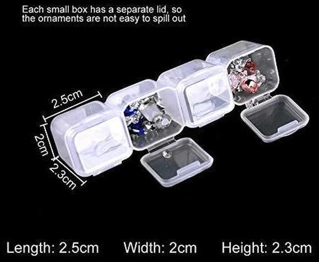 Alt view image 6 of 7 - Diamond Painting Storage Containers, 2pcs 28 Grids Clear Diamond Painting Accessories and Tools Boxes Bead Organizers Diamond Art Embroidery Storage with 200PCS Label Stickers