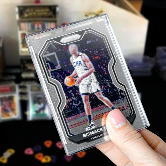 Alt view image 6 of 7 - 12 Pack Slim Card Holder Case, UV Protect Sports Card Holder, Clear Plastic Baseball Card Cases