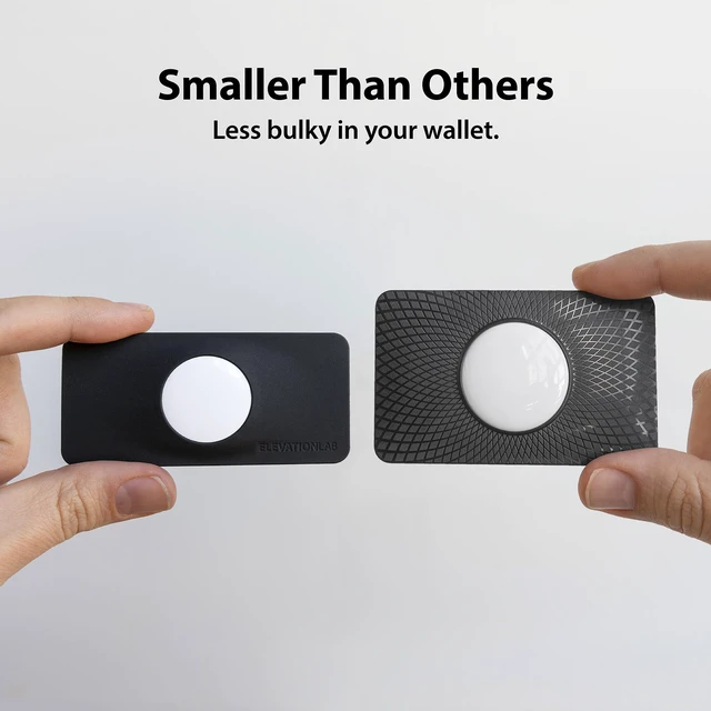 Alt view image 5 of 7 - AirTag Wallet Holder - Worlds Thinnest - Elevation Lab (2 Pack) | Flexible, shorter than a credit card, stays hidden, patent pending