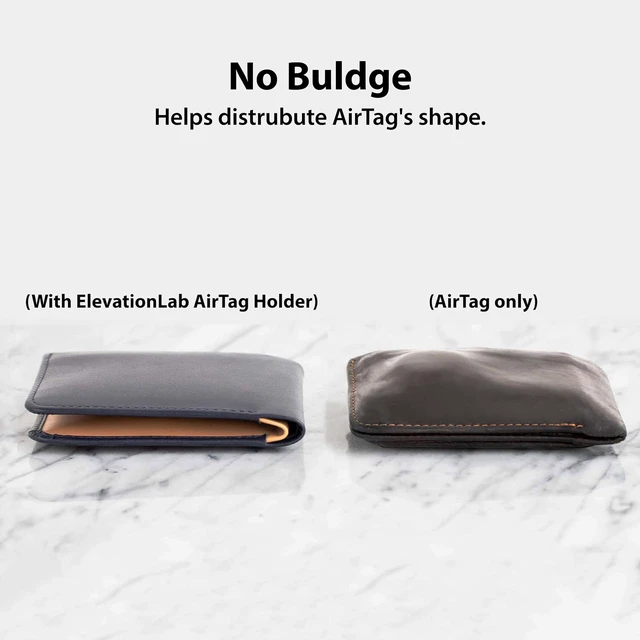 Alt view image 3 of 7 - AirTag Wallet Holder - Worlds Thinnest - Elevation Lab (2 Pack) | Flexible, shorter than a credit card, stays hidden, patent pending