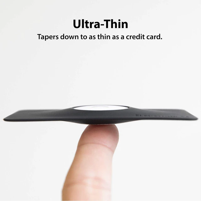 Alt view image 4 of 7 - AirTag Wallet Holder - Worlds Thinnest - Elevation Lab (2 Pack) | Flexible, shorter than a credit card, stays hidden, patent pending