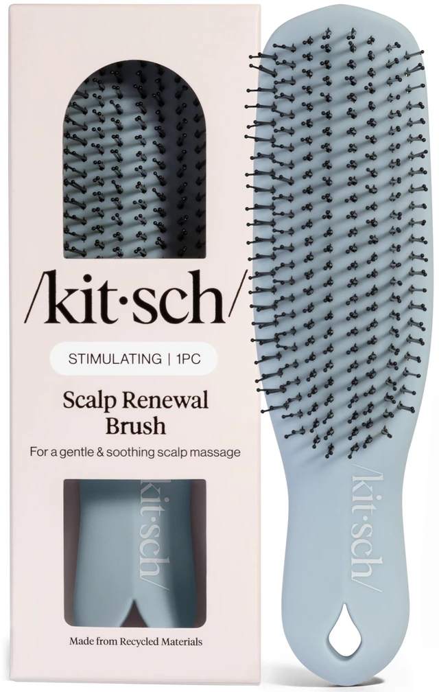 Main image of Scalp Renewal Brush - Hairbrush Scalp Massager - Haze Blue | Exfoliating Hair Brush, Gentle Head Massage Brush to Remove Buildup, Boost Circulation & Relaxing Head Scrubber for Hair Wash