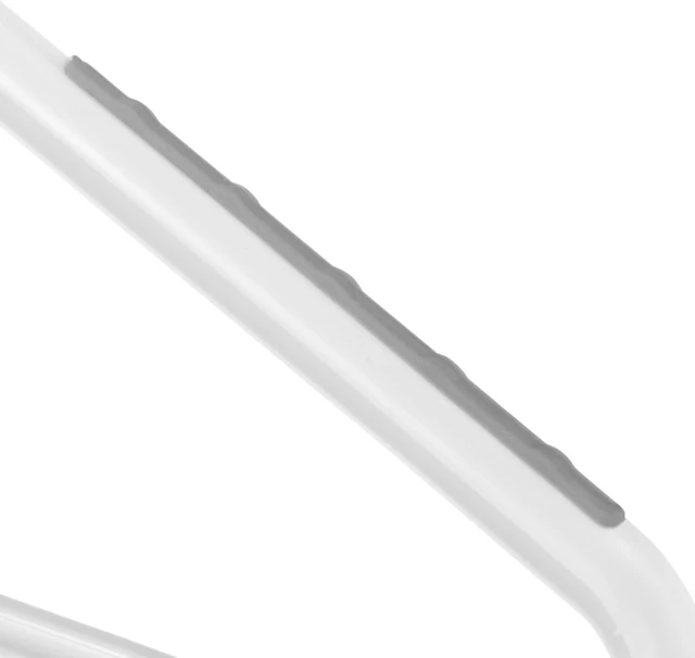 Alt view image 5 of 5 - Non Slip Hangers, Slim Plastic Clothes Hangers, 10-Pack, Gray | Slim non slip hangers with rubber grips, durable plastic construction, ideal for wet or dry clothing and space-saving storage