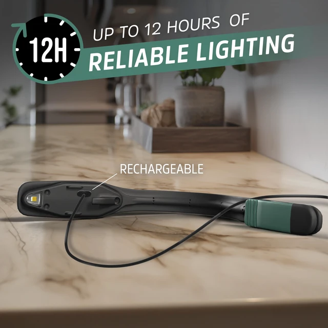 Alt view image 5 of 7 - Flex-R LED Rechargeable Book Lights for Reading at Night, Reading Light with Warm LED Color, Long-Lasting and Lightweight Reading Lamp