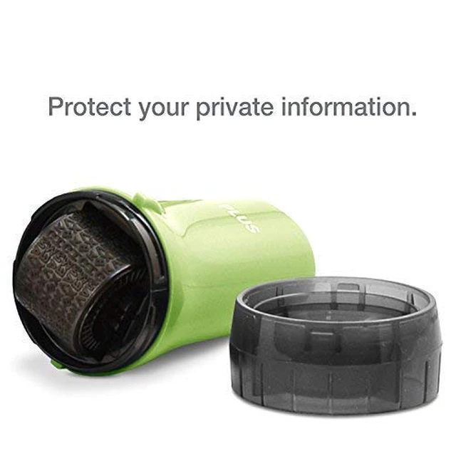 Alt view image 2 of 7 - Identity Theft Protection Roller Stamp, Guard Your ID, Green | Pre-inked, 1,000 impressions per roller, covers 3 lines per pass, works on paper, envelopes, prescription labels, twist cap