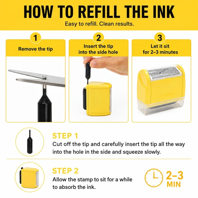 Alt view image 4 of 7 - Guard Your ID Identity Theft Protection Roller Stamp - 6 Refill Bottles | Privacy & Security Stamp, Designed for ID Blackout Security, for Home Office to shield Addresses, Account IDs & private data