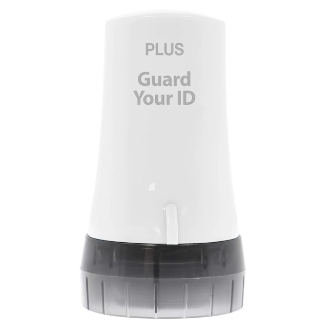 Alt view image 7 of 7 - Identity Theft Protection Roller Stamp, Guard Your ID, White | Pre-inked, 1,000 impressions per roller, covers 3 lines per pass, works on paper, envelopes, prescription labels, twist cap