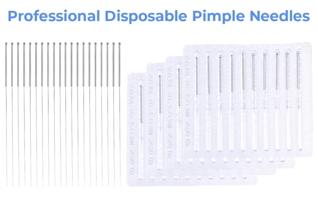 Alt view image 4 of 5 - Disposable Pimple Needles, Acne Needle, Effective Blackhead and Blemish Remover Tools, Pimple Popper Tools for Clear Tool (50 PC)