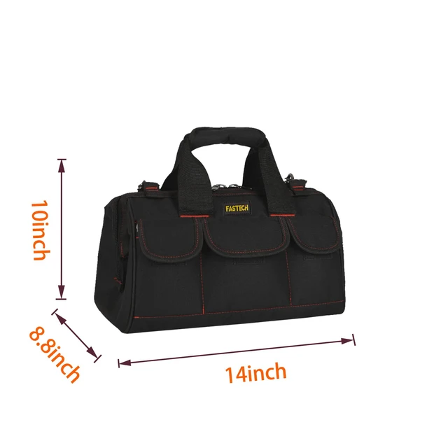 Alt view image 3 of 7 - 14-inch Heavy Duty Tool Carrier & Organizer with Wide Mouth