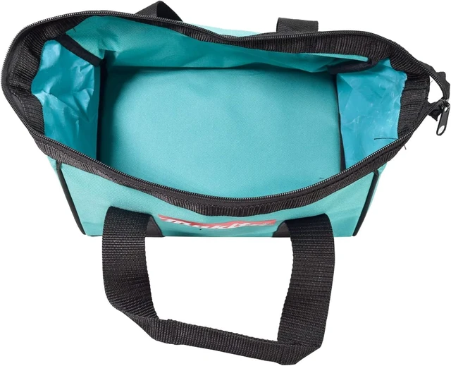Alt view image 7 of 7 - BAG11 11in Teal Contractor Tool Bag | Heavy-Duty Fabric | Reinforced Carry Handles | Wide Opening Design | Durable Stitching | Portable Carry Solution