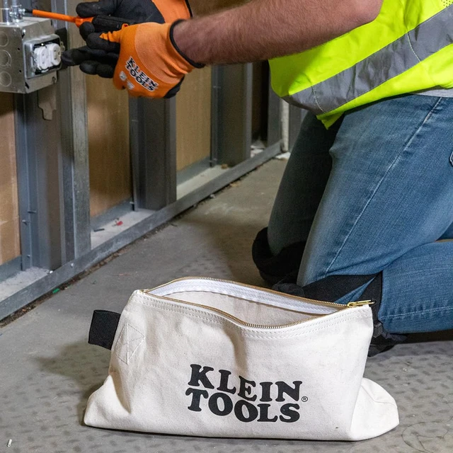Alt view image 5 of 7 - 62042 16-Inch Zipper Bag, Extra Long, No. 10 Canvas, Heavy Duty Tool Bag, 3-Inch Stand-Up Bottom, Multipurpose for Tools or Crafts