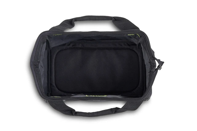 Alt view image 4 of 6 - Premium Tool Bag, 13in,Durable Tool Tote, 1 Pack, Black | 600 denier polyester , 3 outer pockets and large compartment for organizing hand tools and jobsite gear