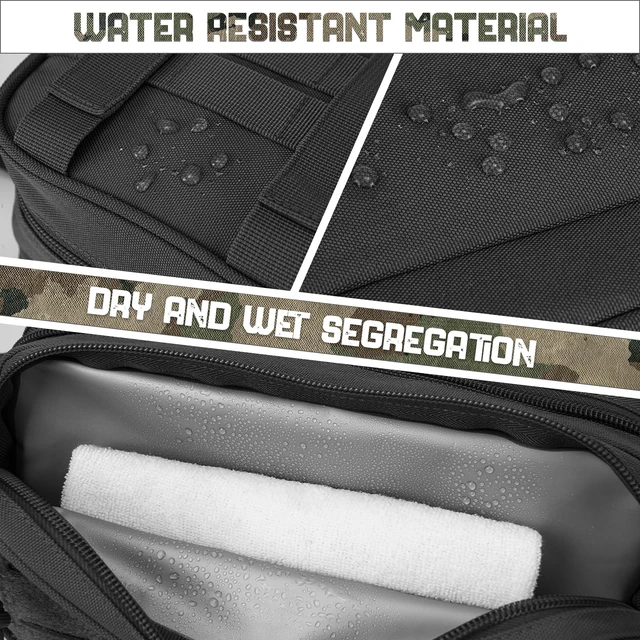 Alt view image 3 of 6 - Tactical Toiletry Bag For Men Hygiene Bag EDC Military Tool Molle Pouches Small Dopp Kit Mens Shaving Kit Travel shower Bags