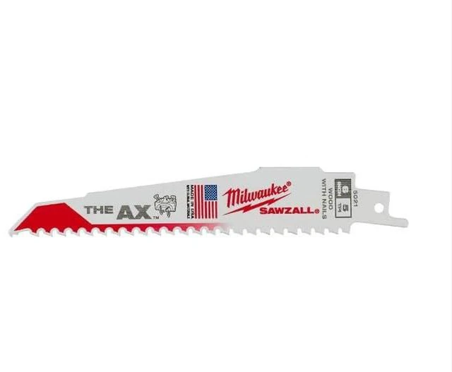 Main image of 6" L Bi-Metal Reciprocating Saw Blade, 5 pk.