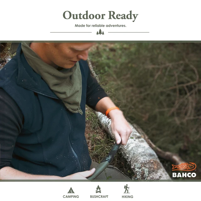 Alt view image 7 of 7 - BAH396LAP Laplander Folding Saw, 7-1/2" Blade, Ergo Grip, Green | Trail Maintenance, Wood Processing And Camping Use, Rust Protected Blade, Secure Lock, Fast Cutting Action, Outdoor Tool