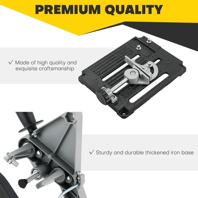 Alt view image 5 of 6 - Angle Grinder Stand Grinder Holder | 45 Degree Clamp Angle Grinder Holder Bracket with Slide Handle Cast Iron Base for 100-125mm Angle Grinder