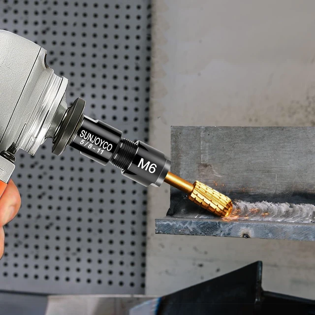 Alt view image 6 of 6 - Angle Grinder Collet Adapter: Angle Grinder to Die Grinder Adapter | 5/8"-11 Thread to 1/4" (6mm) & 1/8" (3mm) Collet Chucks Die Grinder Attachment - Angle Grinder Adapter Conversion Kit